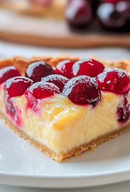 German Cherry Cake - Cherry Custard Pie