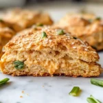 Gochujang scallion cheese scones