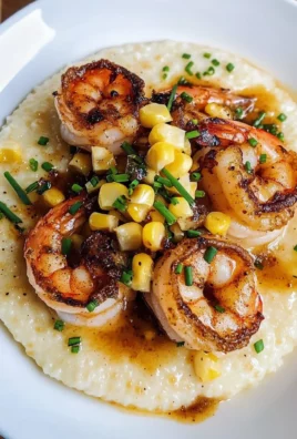 Gouda Grits with Smoky Brown Butter Shrimp