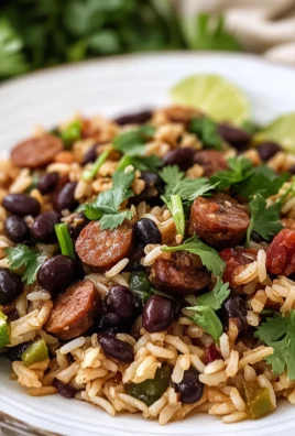 Hearty Black Beans and Rice with Sausage