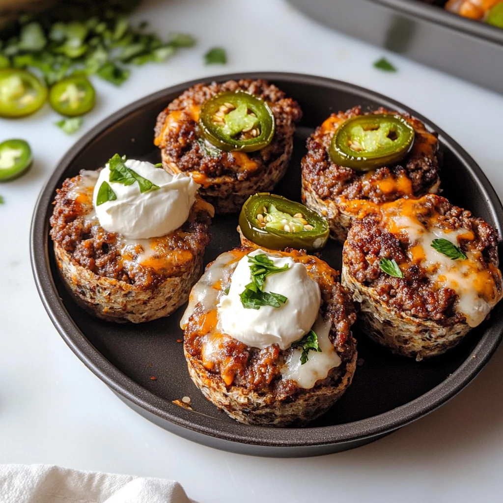 High Protein Jalapeño Popper Cheeseburger Bites