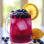 Homemade Blueberry Lemonade With Blueberry Syrup