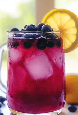 Homemade Blueberry Lemonade With Blueberry Syrup
