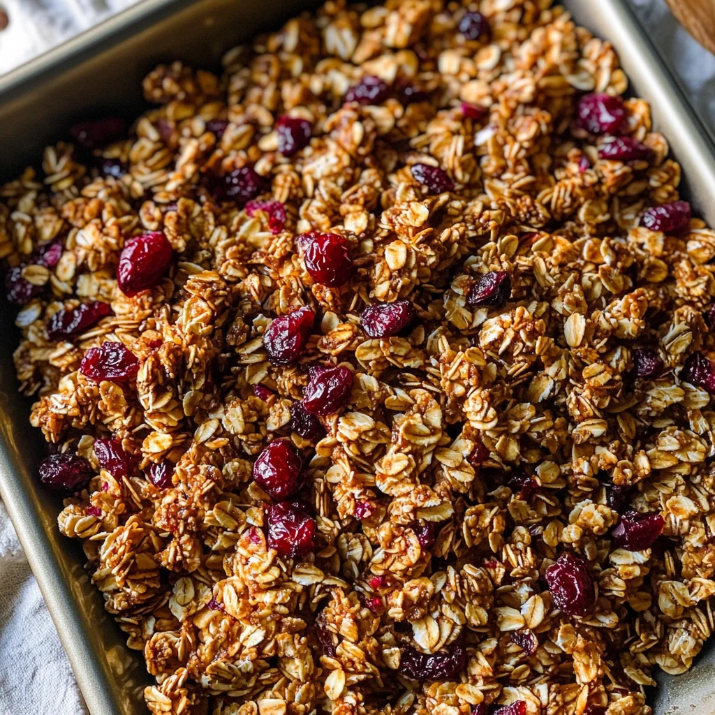Homemade Cranberry Granola