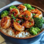 Honey Garlic Shrimp Bowls