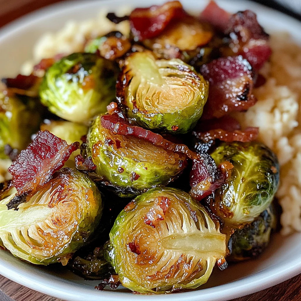 Hot Honey Brussels Sprouts with Bacon