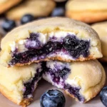 Lemon Blueberry Cheesecake Cookies