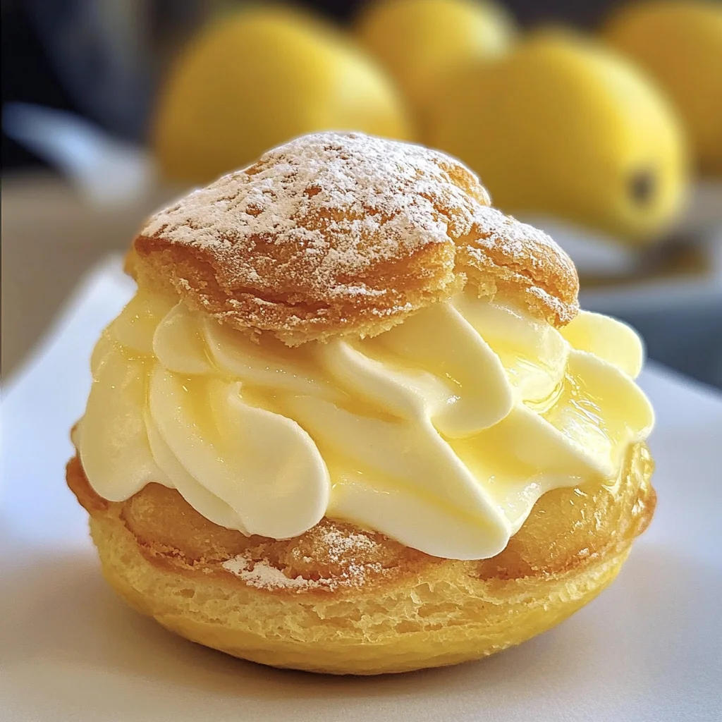 Lemon Cream Puffs