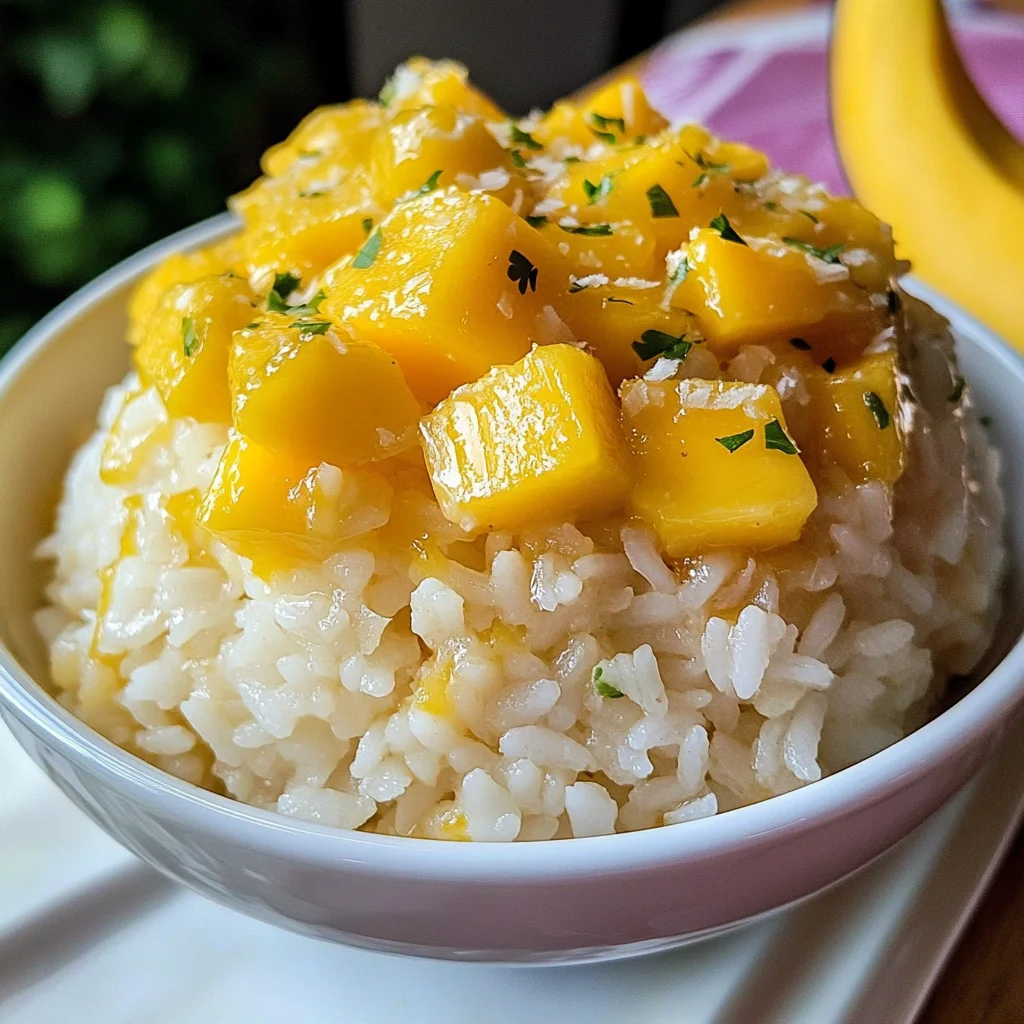 Mango Coconut Sticky Rice