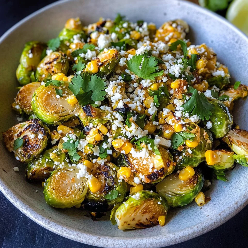 Mexican Street Corn Brussels Sprouts