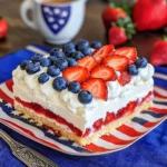 No Bake Patriotic Cloud Cake