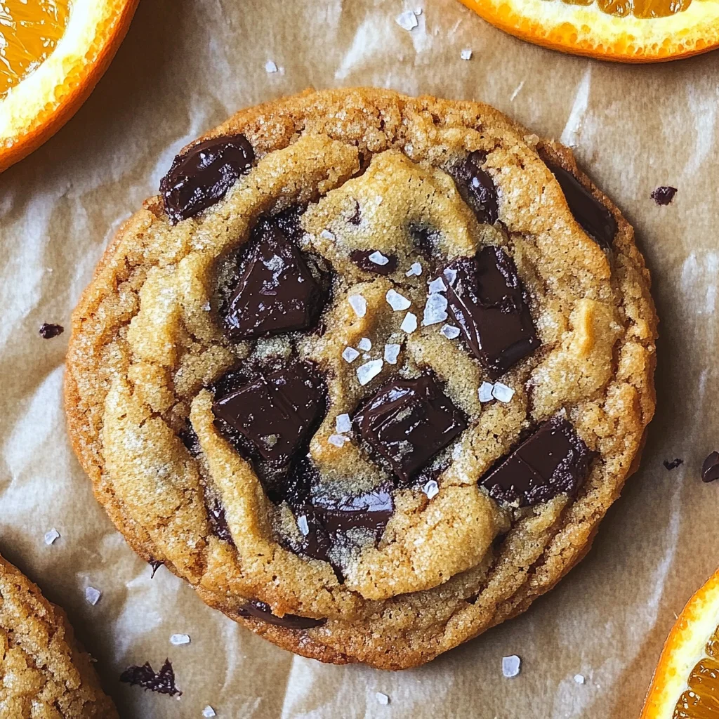 Orange Dark Chocolate Chunk Cookies Recipe