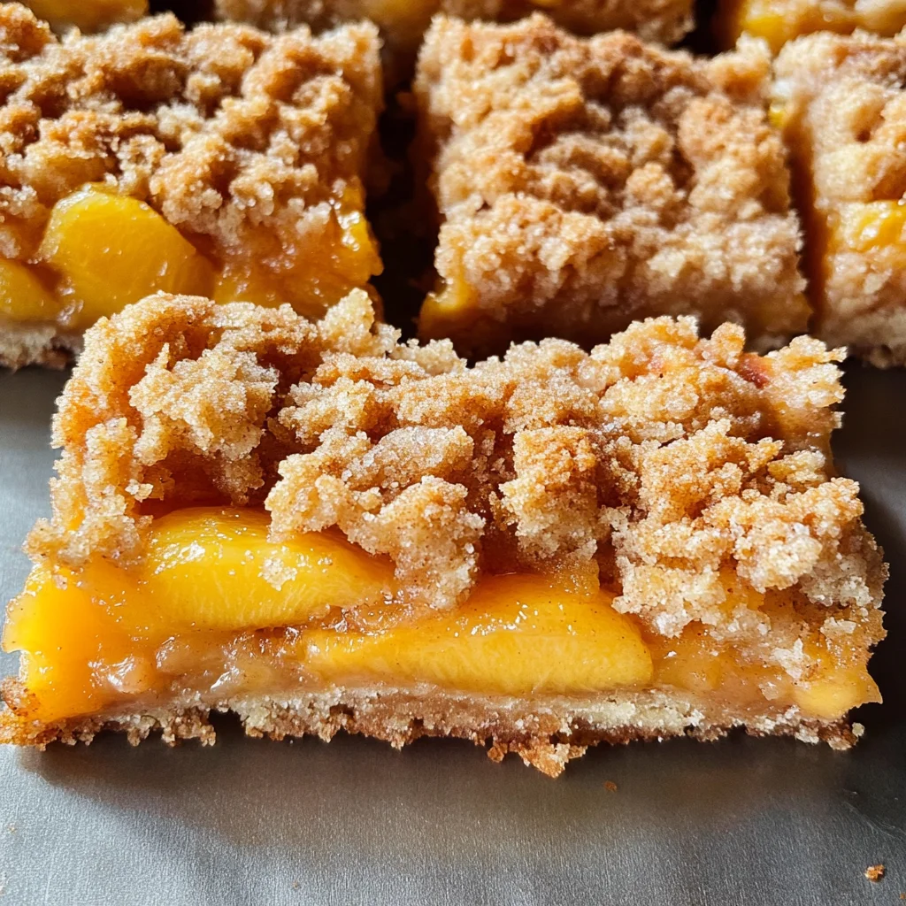 Peach Crumb Bars