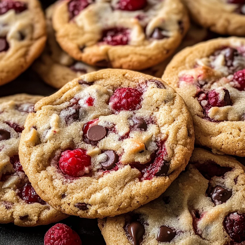 Raspberry Chocolate Chip Cookies