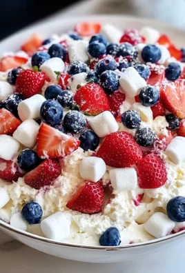 Red, White & Blue Cheesecake Salad