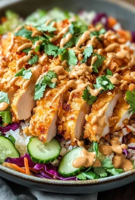Savor Chicken Crispy Rice Salad with Creamy Peanut Dressing