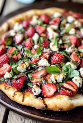 Strawberry Balsamic & Goat Cheese Pizza