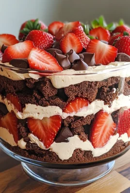 Strawberry Brownie Trifle