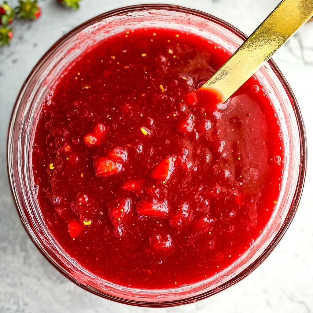 Strawberry Puree for Drinks