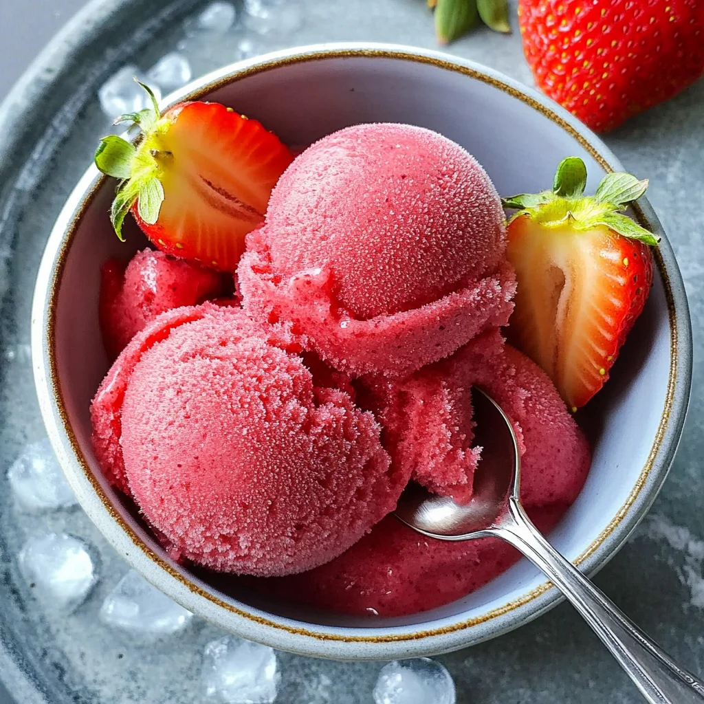 Strawberry Sorbet