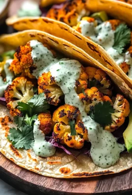 Cauliflower Tacos with Cilantro Lime Crema