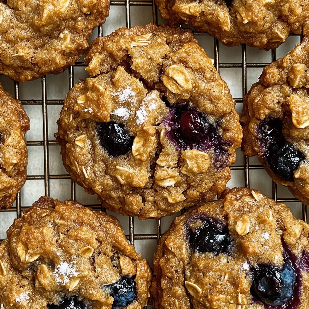 Chewy Blueberry Oatmeal Cookies