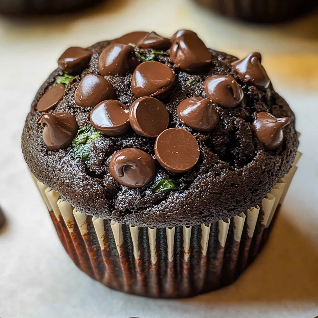 Chocolate Spinach Muffins