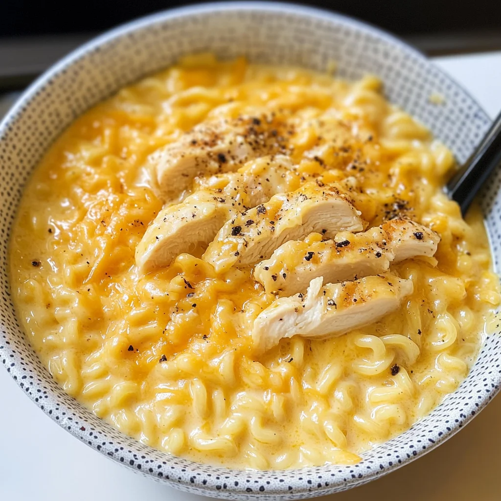 Creamy Cheesy Chicken Ramen