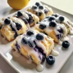 Delicious Blueberry Biscuits with Zesty Lemon Glaze