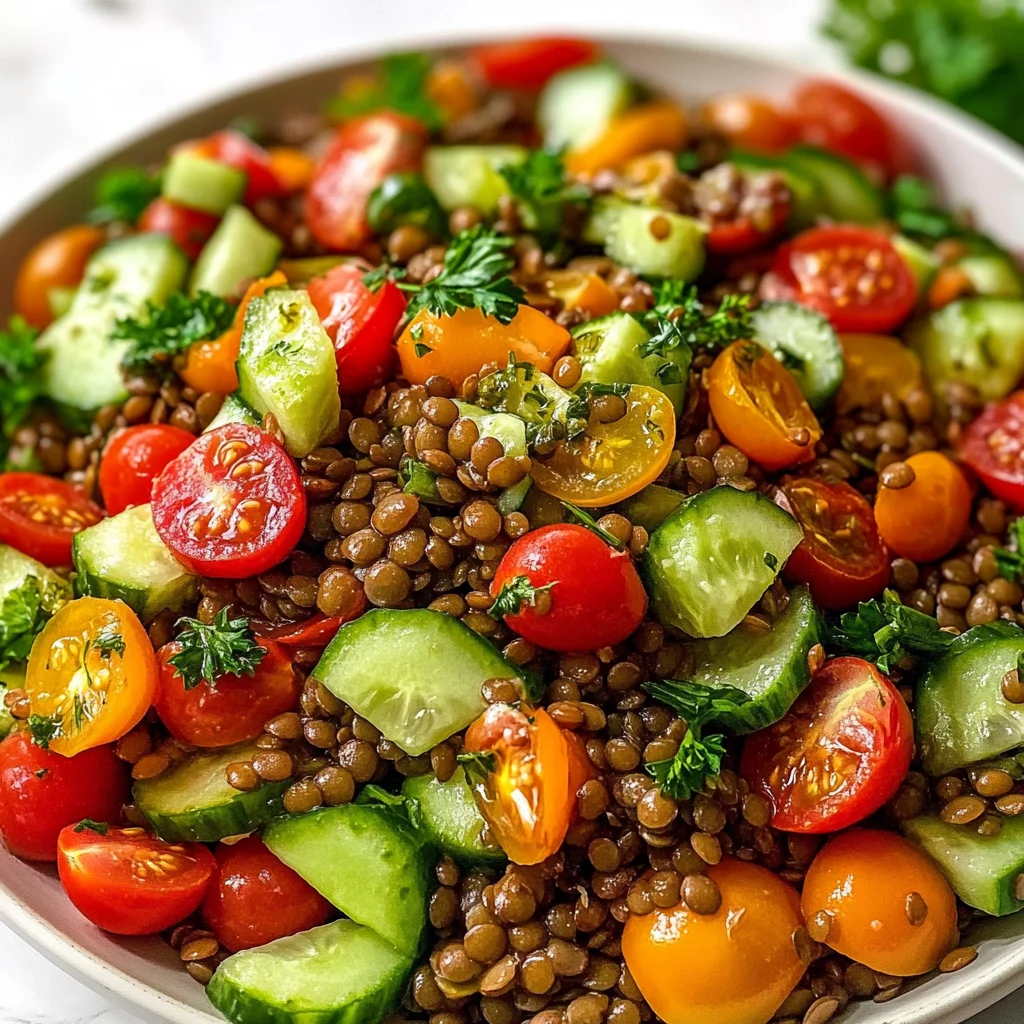 Lentil Salad Plate