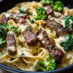 One Pan Pepper Jack Steak Alfredo