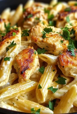 One Pot Creamy Cheddar Ranch Chicken Pasta