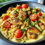 One Skillet Bold Cajun Chicken Alfredo