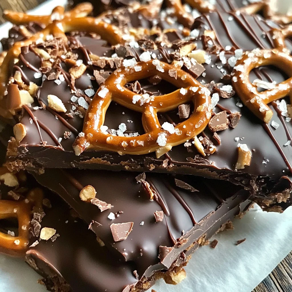 Salted Caramel Chocolate Pretzel Bars