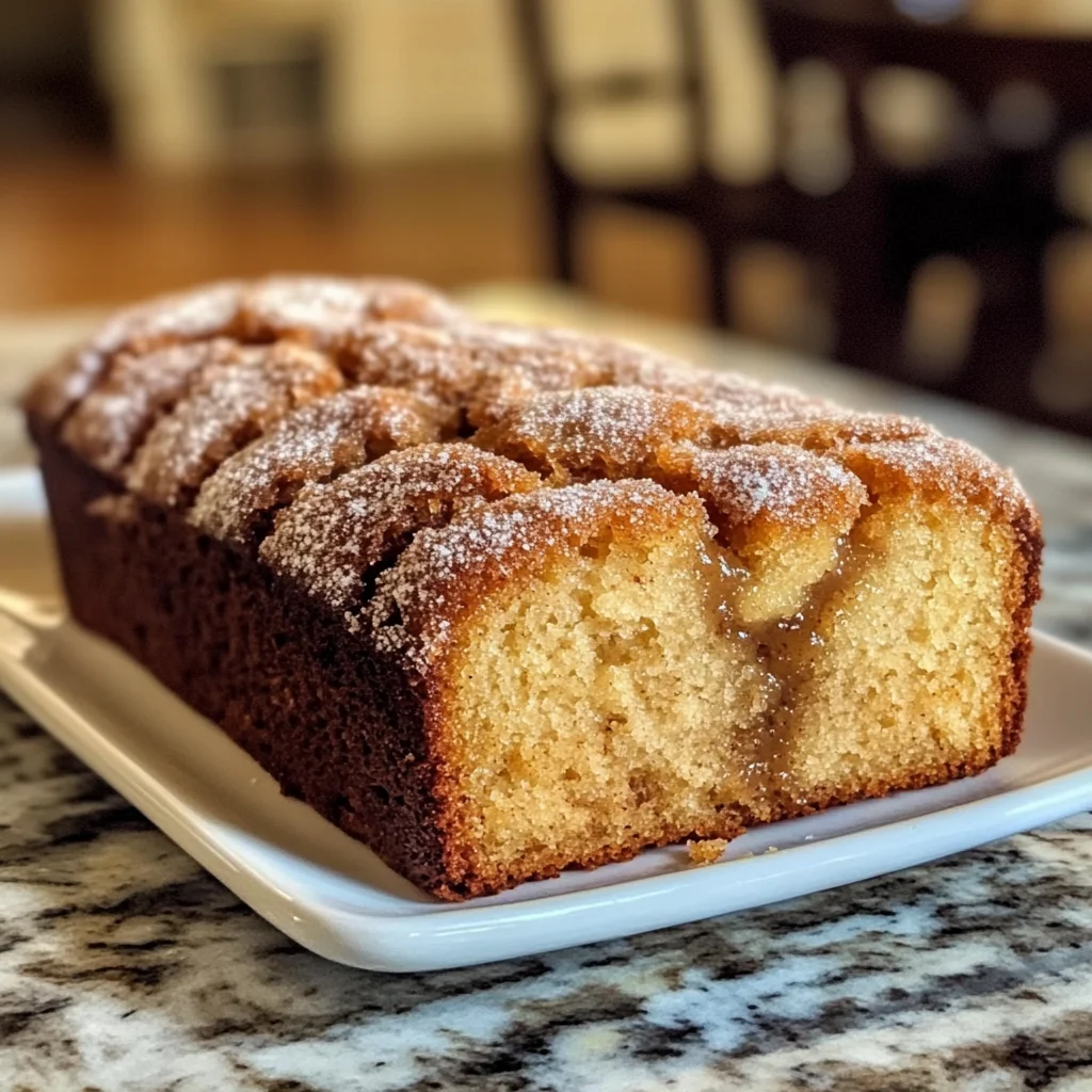 Spiced Apple Cider Donut Loaf