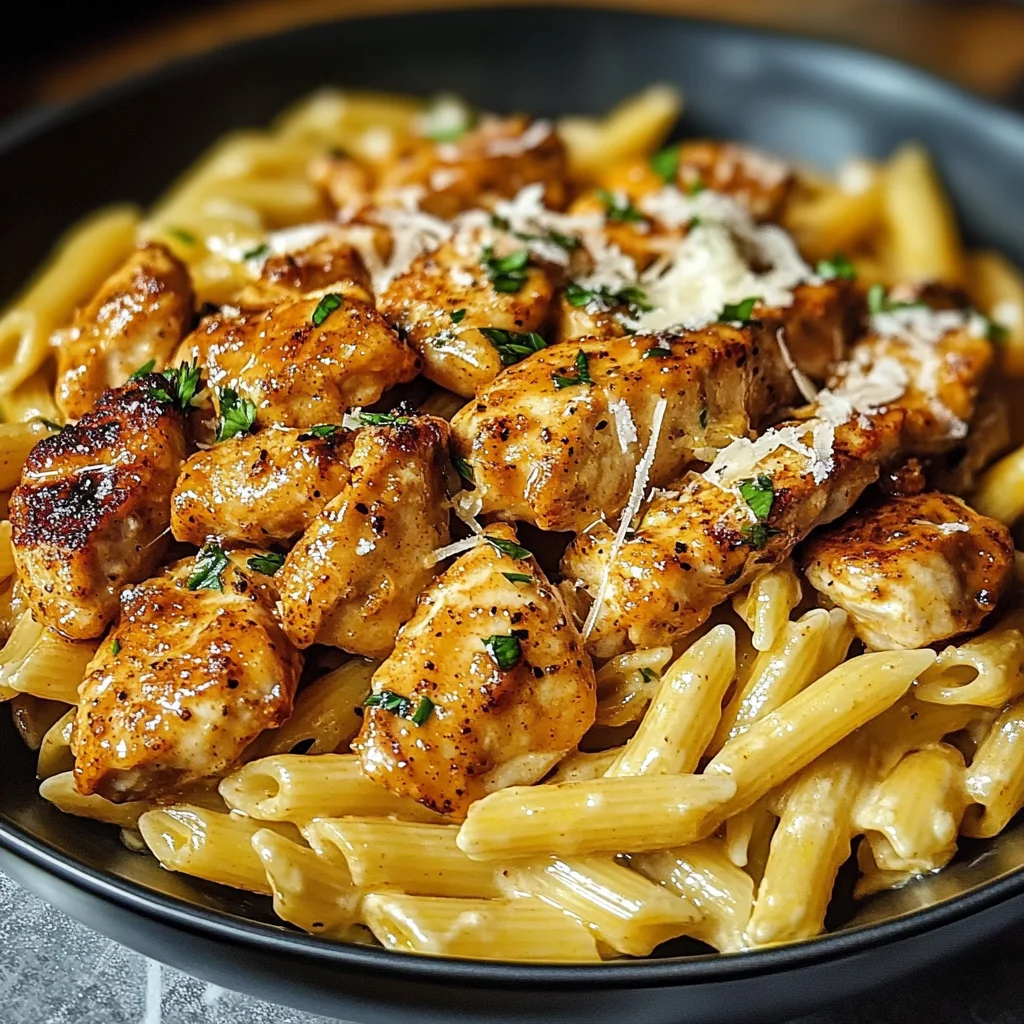 Spicy Cajun Honey Butter Chicken & Pasta