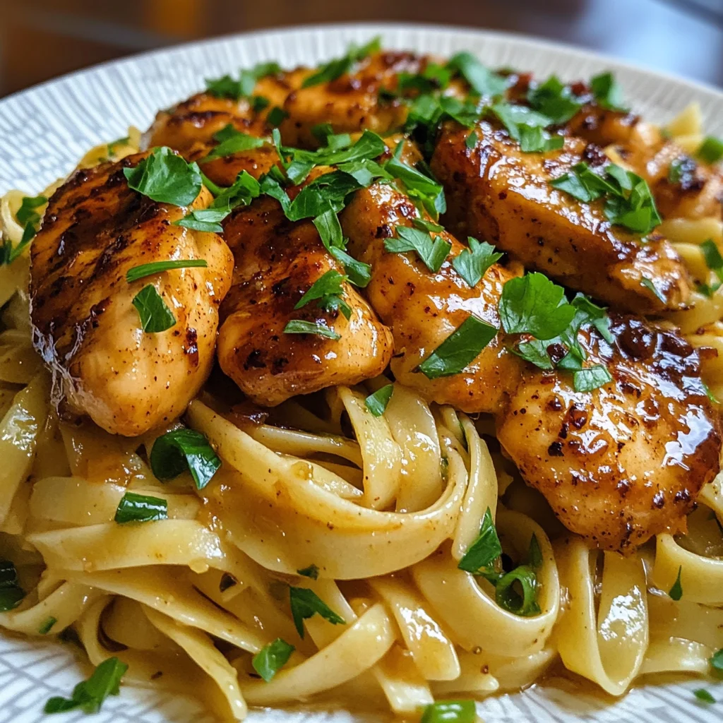 Sticky Bold Cajun Honey Chicken Pasta