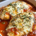 Baked Chicken with Marinara and Mozzarella
