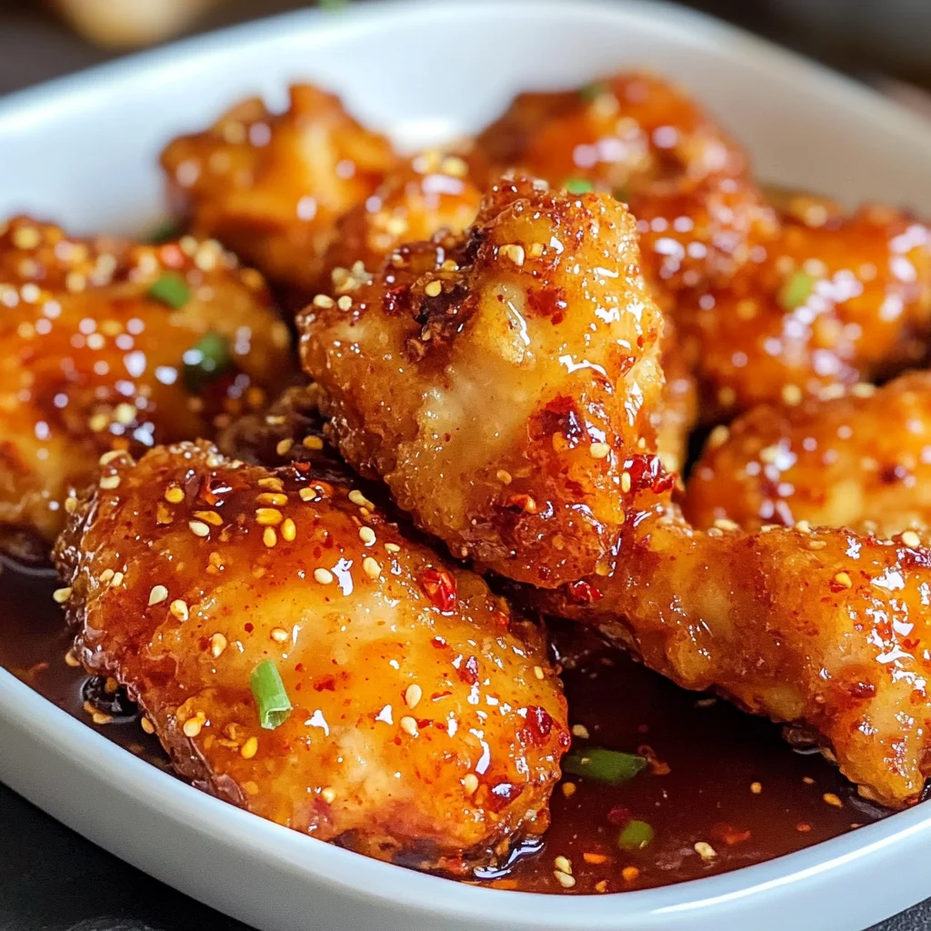 Baked Hot Honey Chicken (Super Crunchy!)