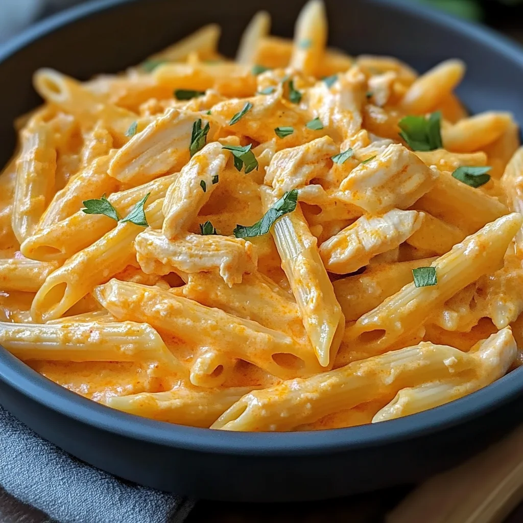 Buffalo Chicken Alfredo Pasta