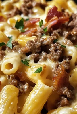 Cheeseburger Pasta with Turkey Bacon