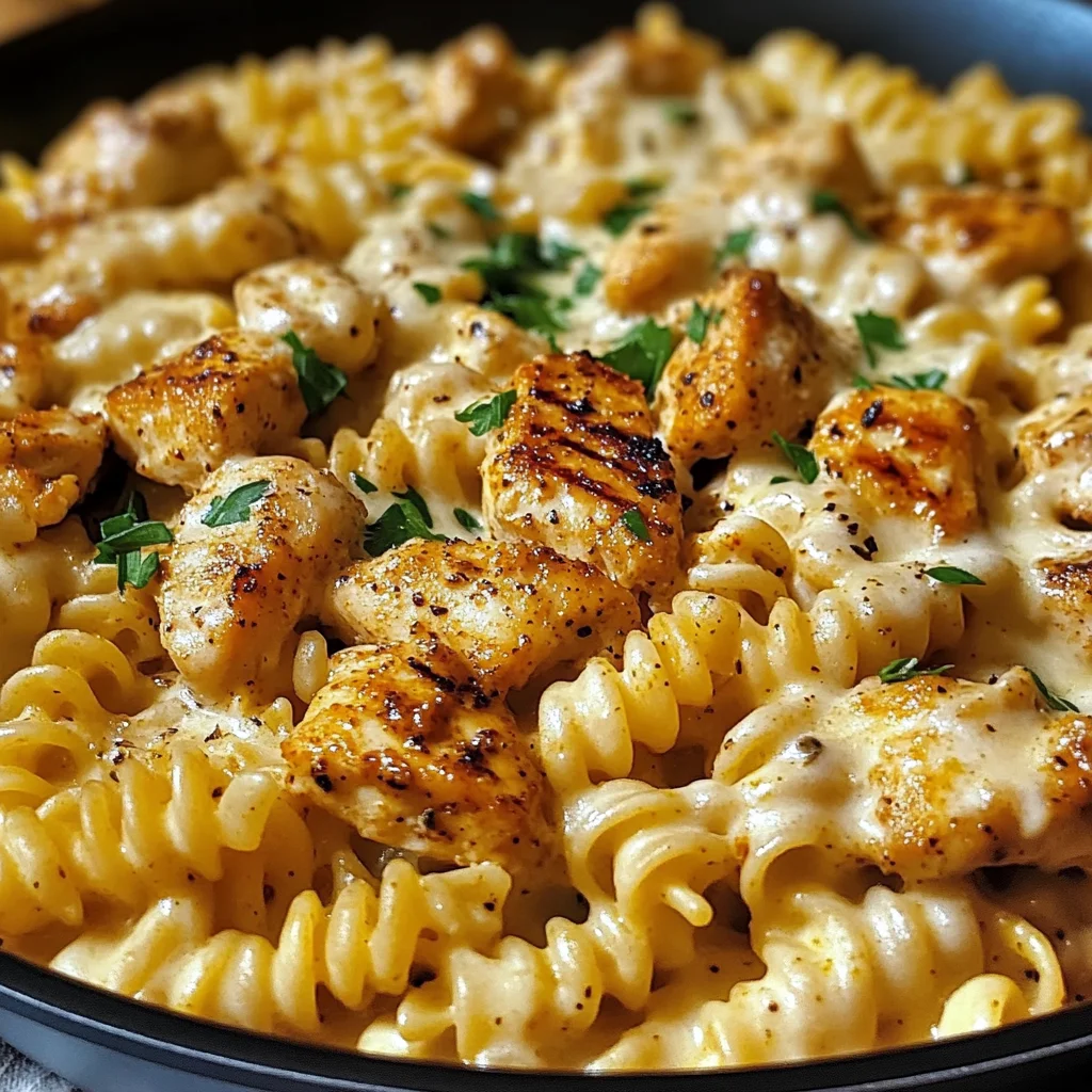 Cheesy Cajun Garlic Chicken Rotini Skillet for Cozy Nights