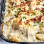 Chicken Alfredo Stuffed Shells