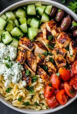 Chicken Gyro Bowl homemade Quick and Easy Recipe