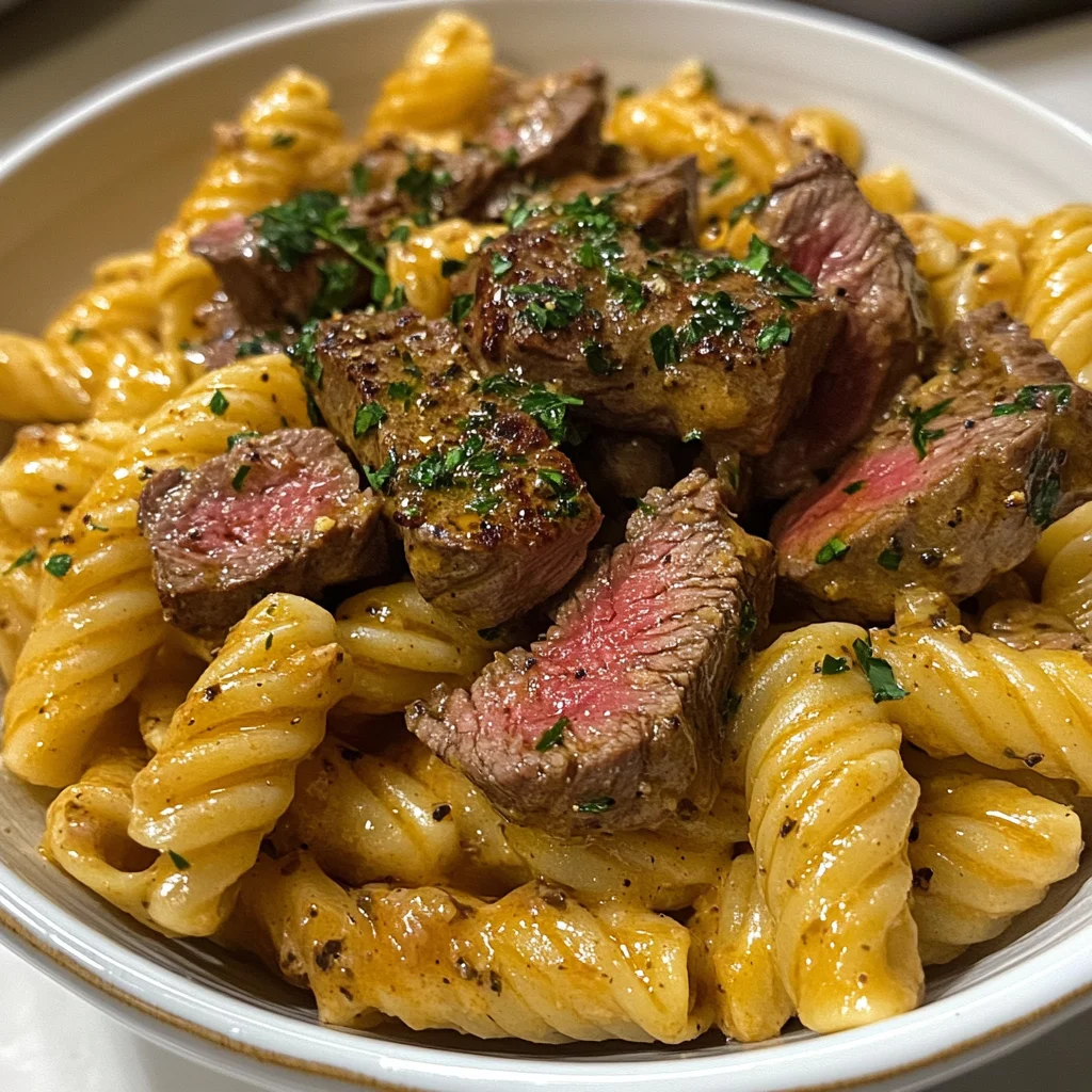 Cowboy Butter Steak Pasta