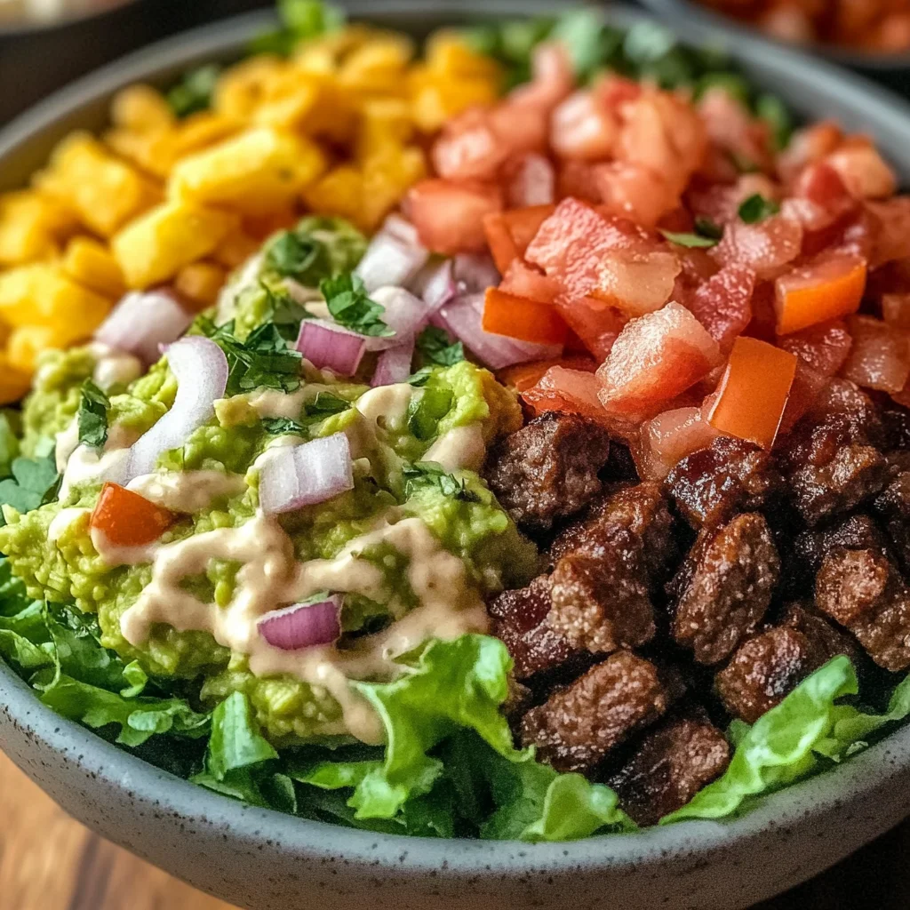 Crave-Worthy Loaded Burger Bowl Recipe in Just 35 Minutes