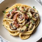 Creamy Bacon and Mushroom Pasta