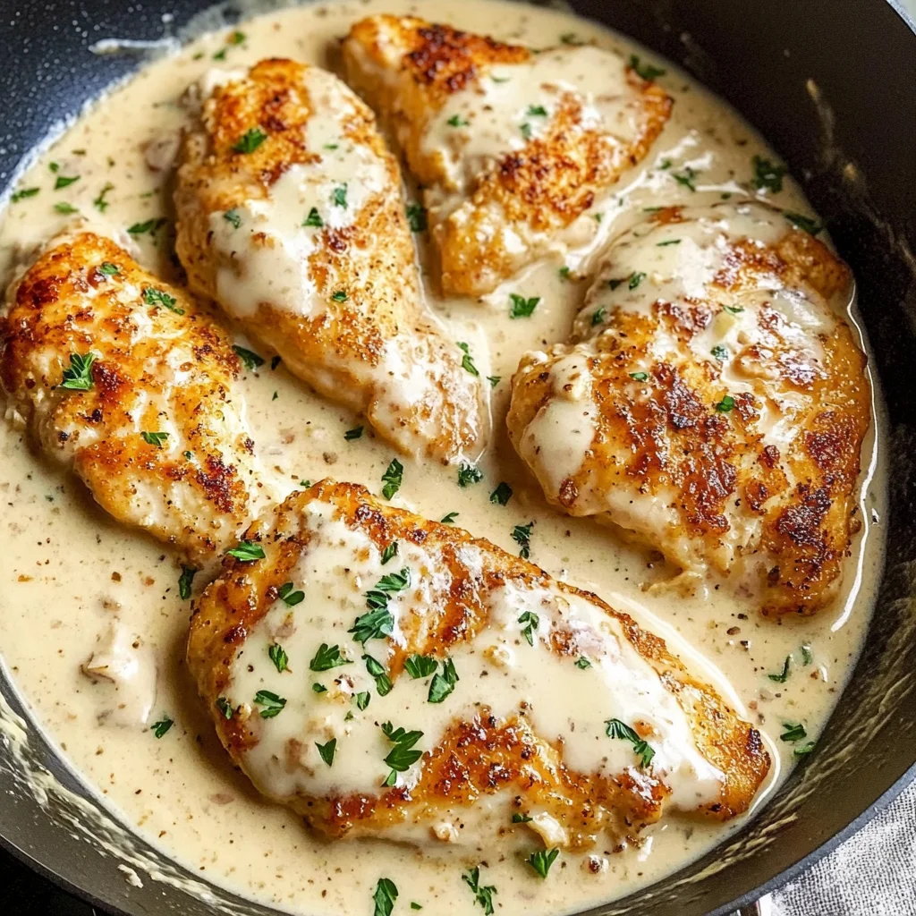 Creamy Garlic Chicken Breast Recipe