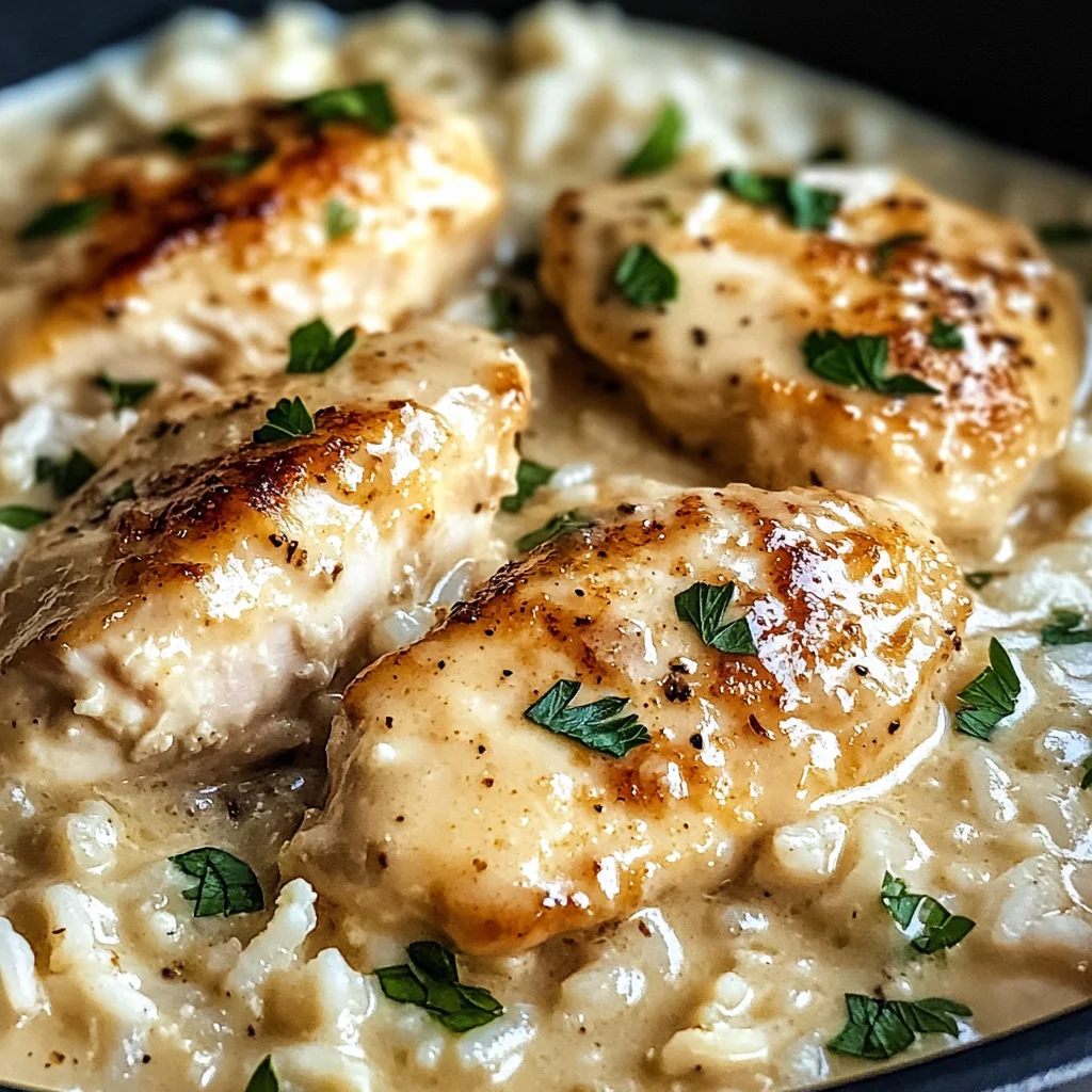 Creamy Parmesan One Pot Chicken and Rice