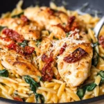 Creamy Sun-Dried Tomato Chicken Orzo